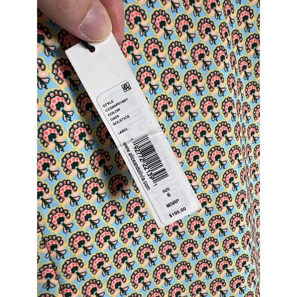 New Alice & Olivia Athena Printed Solstice Floral Shorts size 6 Chic - Picture 5 of 9